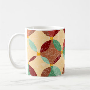 Zirkuläres Mosaikmuster, geometrische Abbildung. Kaffeetasse