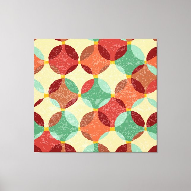 Zirkuläres Mosaikmuster, geometrische Abbildung. Leinwanddruck (Vorderseite)