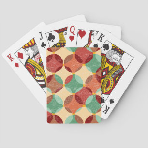 Zirkuläres Mosaikmuster, geometrische Abbildung. Spielkarten