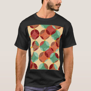 Zirkuläres Mosaikmuster, geometrische Abbildung. T-Shirt