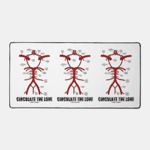 Zirkulieren des Liebe-Circle der Willis-Anatomie-R Schreibtischunterlage