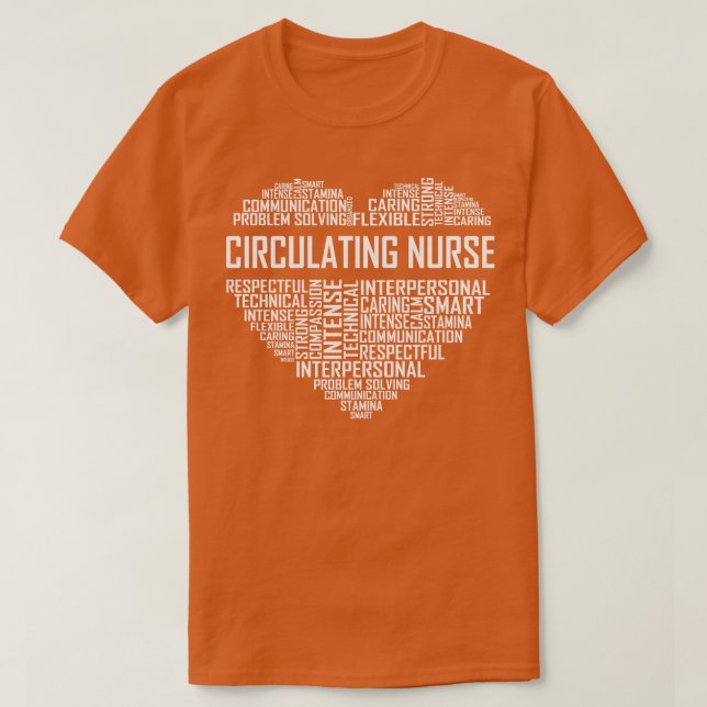 Zirkulierendes Herz T-Shirt (Design vorne)