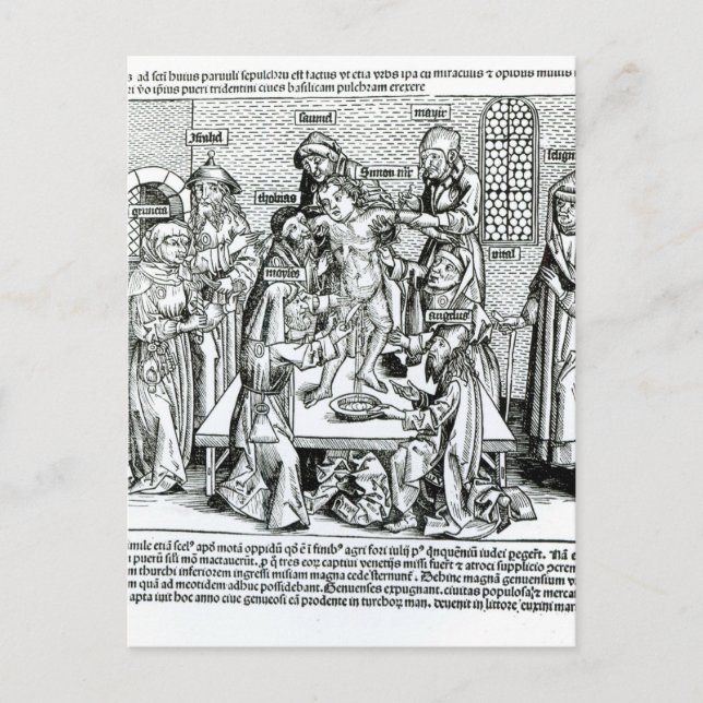 Zirkumzision aus "Liber Chronicarum" Postkarte (Vorderseite)