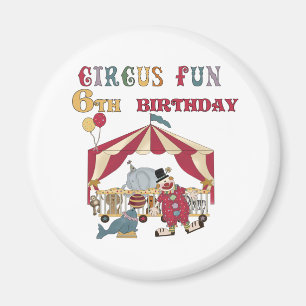 Zirkus-6. Geburtstag Magnet