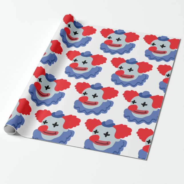 Zirkus Clown Geschenkpapier (Ungerollt)