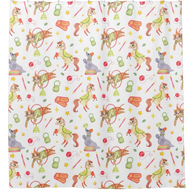 Zirkus Duschvorhang (Vorderseite)