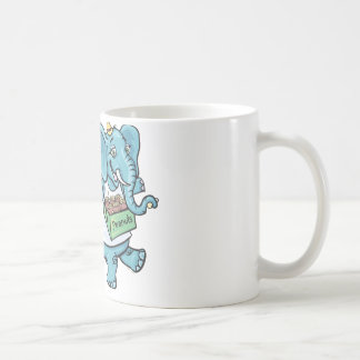 Zirkus-Elefant, der Erdnüsse verkauft Kaffeetasse