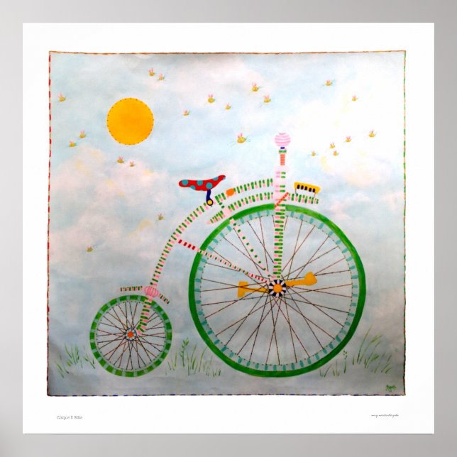 Zirkus Fahrrad ll Poster (Vorne)