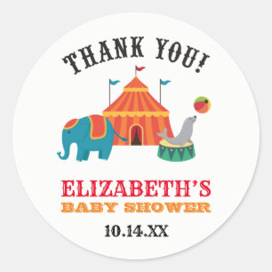 Zirkus Favor Sticker