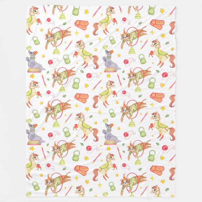 Zirkus Fleecedecke (Vorderseite)