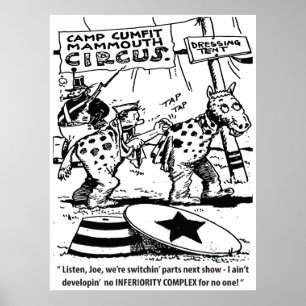 Zirkus Humor, kein Minderwertigkeitskomplex, lusti Poster