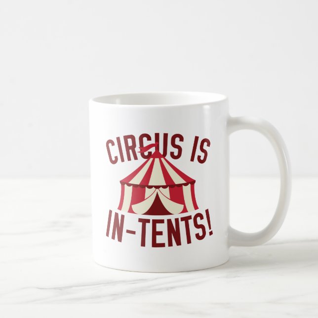 Zirkus ist in Zelten! Kaffeetasse (Rechts)