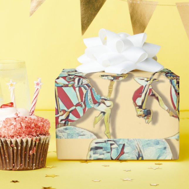Zirkus-Karneval-Geschenkpapier Geschenkpapier (Geburtstagsparty)