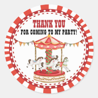Zirkus Karneval Topper. Circus Etikett. Party Runder Aufkleber