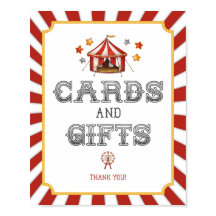 Zirkus-Karnevalskarten und -geschenke Party