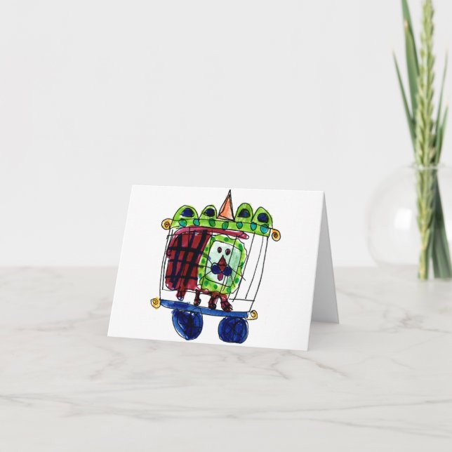 Zirkus-Löwe • Daneille Brito, Alter 6 Karte (Vorderseite)