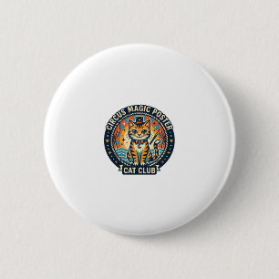 Zirkus-Magie-Plakat Katze Süße Kitty Design - Zirk Button