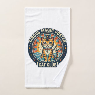 Zirkus-Magie-Plakat Katze Süße Kitty Design - Zirk Handtuch