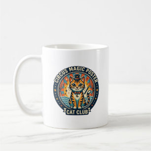 Zirkus-Magie-Plakat Katze Süße Kitty Design - Zirk Kaffeetasse