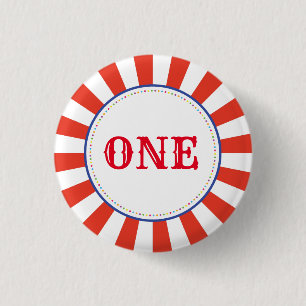 Zirkus-niedliches buntes 1. button