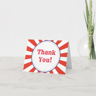 Zirkus-niedliches buntes 1. karte