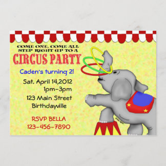 Zirkus-Party Einladung