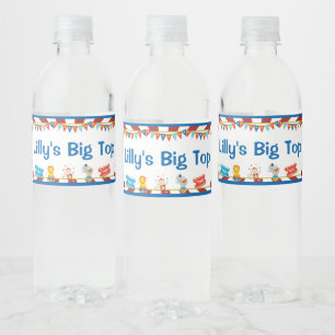 Zirkus-Party-Flasche beschriftet