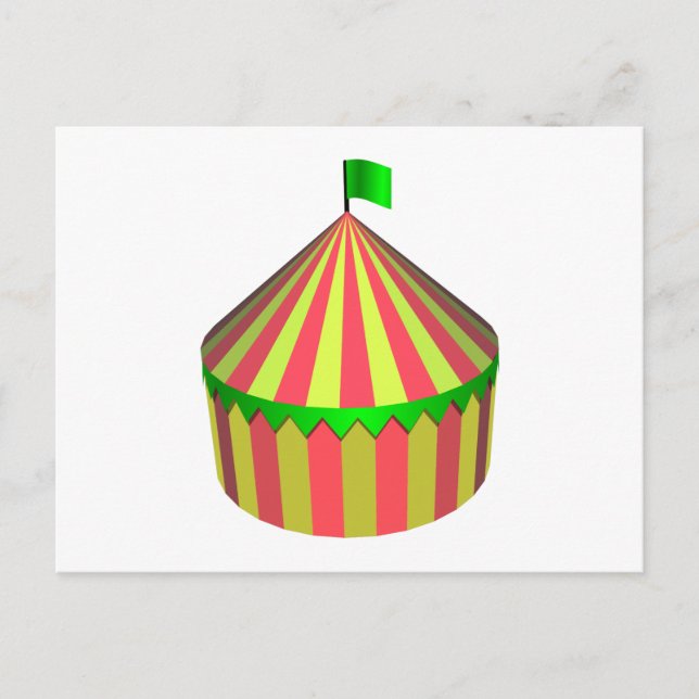 Zirkus Postkarte (Vorderseite)