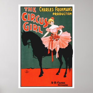 Zirkus-Retrospektive klassische Unterhaltung Poster