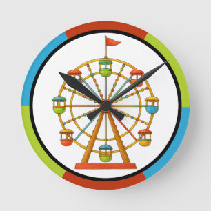 Zirkus Riesenrad Wanduhr