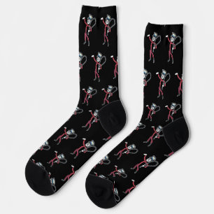 Zirkus Ringmeister Stickman Socken