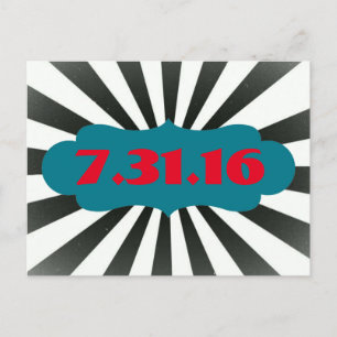 Zirkus Save the Date Ankündigungspostkarte