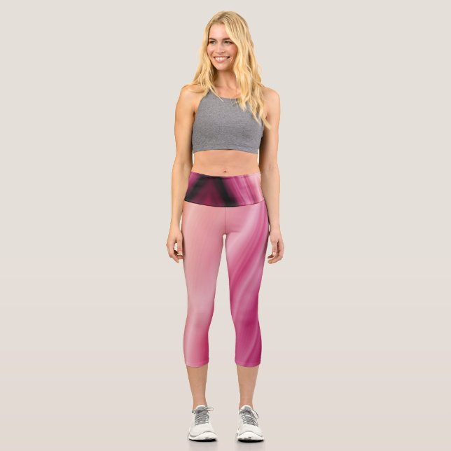 Zirkus-Seide Capri Leggings (Vorderseite)
