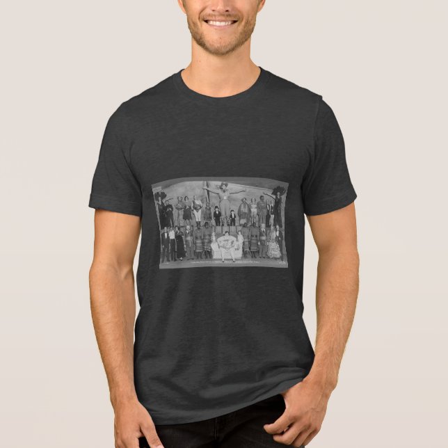 Zirkus-Seitenshow-Freaks Tri-Blend Shirt (Vorderseite)