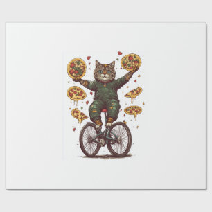 Zirkus Snack Katze � Lustiger Food Jongleur Katze Geschenkpapier
