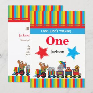 Zirkus-Spaß-Kinder00. Geburtstag Einladung