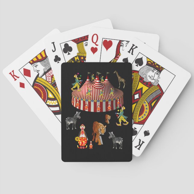 Zirkus Spielkarten Deck (Rückseite)