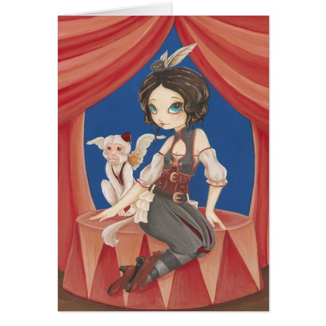 Zirkus - steampunk Fantasie-Zirkusaffe (Vorne)