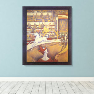 Zirkus von Georges Seurat, Vintage-Pointillismus-K Leinwanddruck