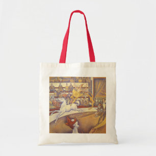 Zirkus von Georges Seurat, Vintage Pointillismus K Tragetasche