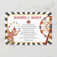 Zirkusbücher für die Baby-Einladung