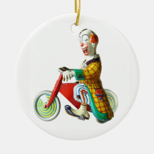 Zirkusclown Keramikornament