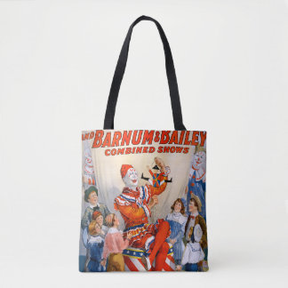Zirkusclown-Show im Vintage-Stil Tasche