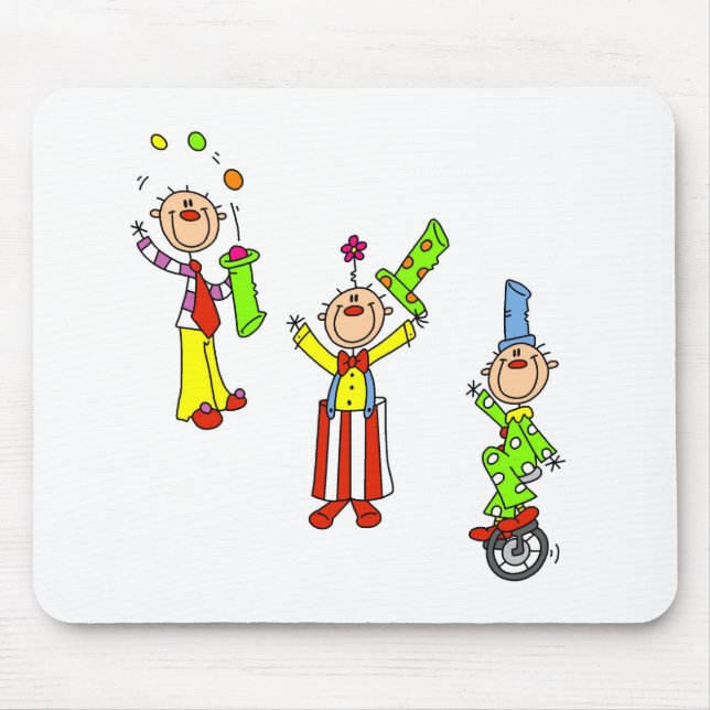 Zirkusclowns Mousepad (Vorne)