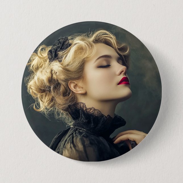 Zirkusfrau Button (Vorderseite)