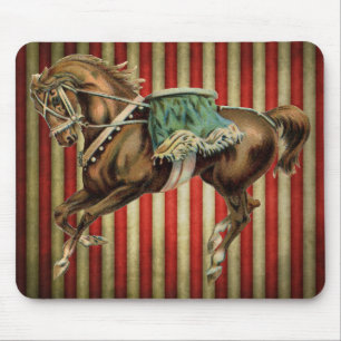 Zirkuspferd im Vintage-Stil Mousepad