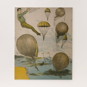 Zirkusplakat einer Luftballonvorstellung