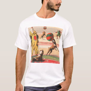 Zirkusplakat mit Clowns und dressierten Hunden T-Shirt