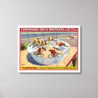 Zirkusposter der sieben Gaynells-Reitbikes