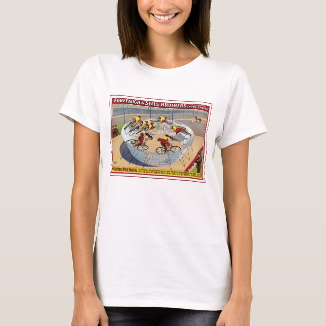 Zirkusposter der sieben Gaynells-Reitbikes T-Shirt (Vorderseite)